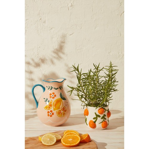 Nutmeg Home Medina Embossed Fruit Indoor Plant Pot thumbnail 2