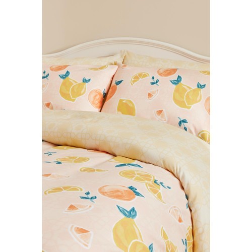 Nutmeg Home Medina Fruit Print Easy Care Duvet Set Double thumbnail 2