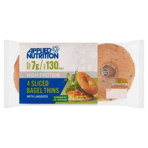 Applied Nutrition High Protein 4 Sliced Bagel Thins thumbnail 2