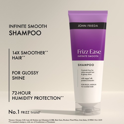 John Frieda Frizz Ease Infinite Smooth Shampoo  thumbnail 2