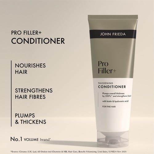 John Frieda Pro Filler+ Thickening Conditioner 250ml thumbnail 3
