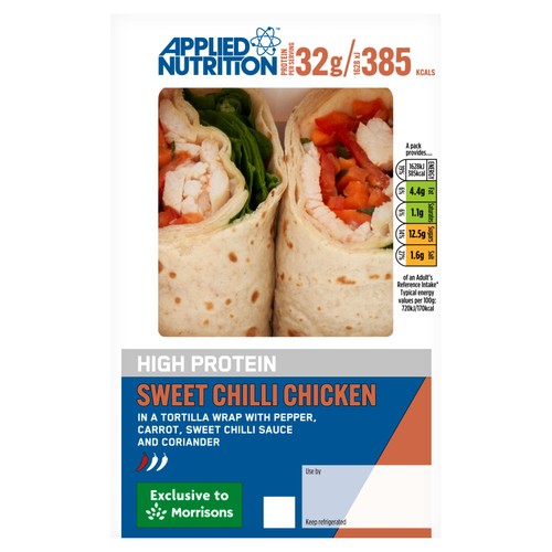 Applied Nutrition High Protein Sweet Chilli Chicken Wrap 226g thumbnail 2