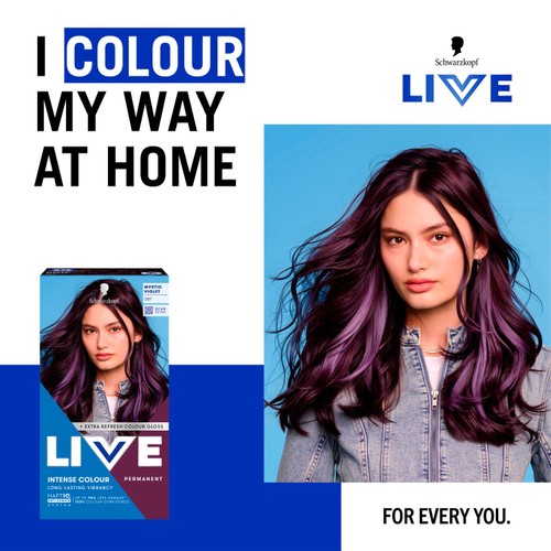 LIVE Intense Colour Permanent Hair Dye 087 Mystic Violet thumbnail 2