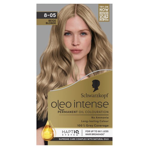 Schwarzkopf Oleo Intense Permanent Hair Dye 8-05 Beige Blonde