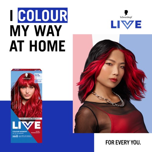 LIVE Colour Moment Semi-Permanent Hair Dye 092 Pillar Box Red thumbnail 2