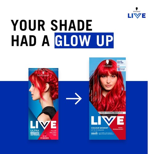 LIVE Colour Moment Semi-Permanent Hair Dye 092 Pillar Box Red thumbnail 6