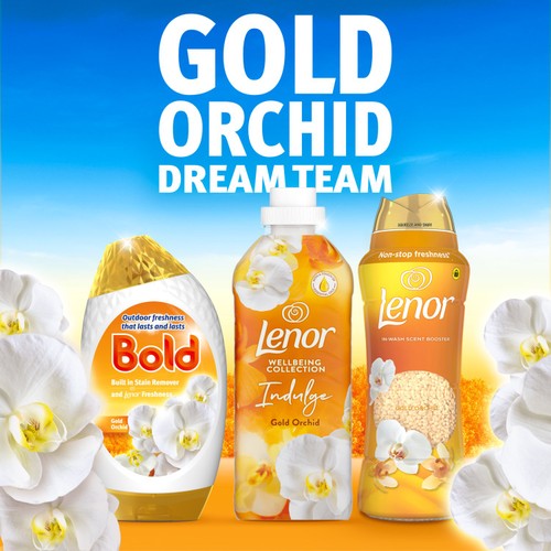 Bold 2in1 Laundry Detergent Gel Gold Orchid 40 Washes  thumbnail 4