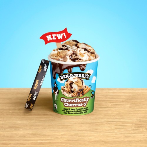 Ben & Jerry's Churrifically Churros-y Ice Cream Tub 465ml thumbnail 2