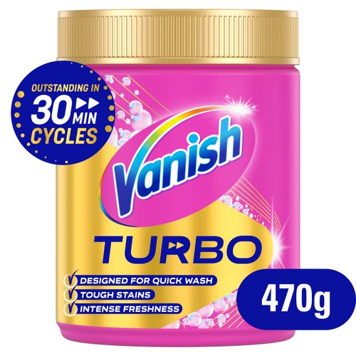 Vanish Turbo Fast Acting Stain Remover for Colours 470g