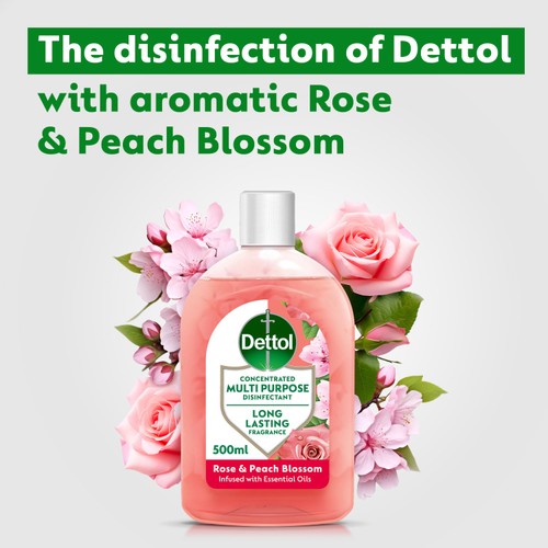 Dettol Disinfectant Liquid Rose & Peach Blossom thumbnail 3