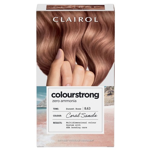 Clairol Colour Strong Permanent Hair Dye 8.63 Coral Sands