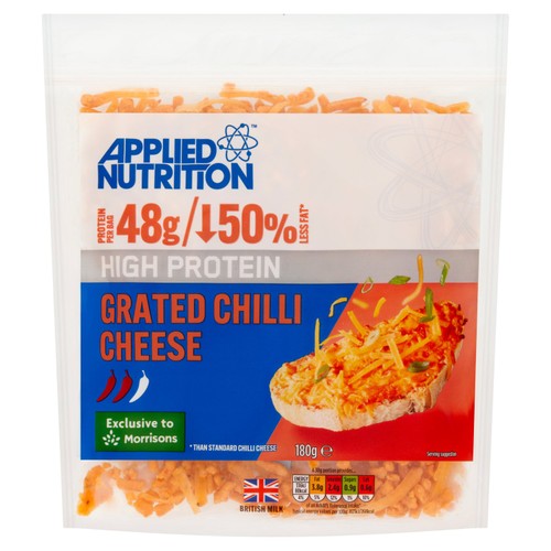 Applied Nutrition High Protein Grated Chilli Cheese 180g