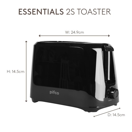 Pifco Essentials Black Toaster thumbnail 7