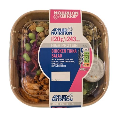 Applied Nutrition High Protein Chicken Tikka Salad Bowl 240g