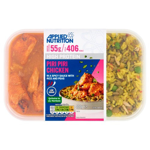 Applied Nutrition High Protein Chicken Piri Piri With Rice 400g