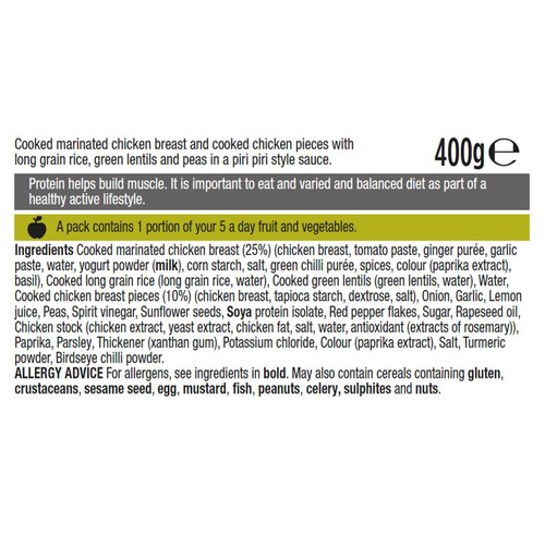 Applied Nutrition High Protein Chicken Piri Piri With Rice   400g thumbnail 3