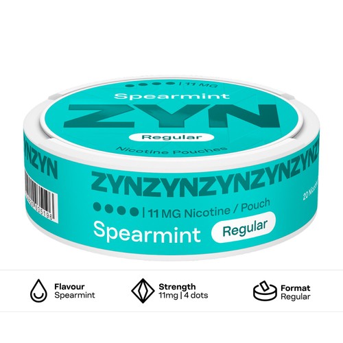 ZYN Spearmint 11mg Nicotine Pouches thumbnail 2