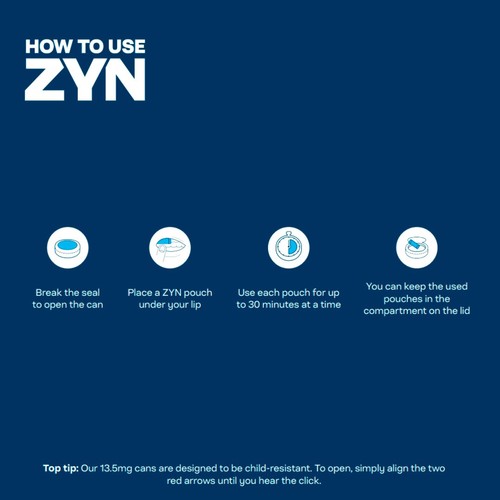 ZYN Spearmint 11mg Nicotine Pouches thumbnail 3