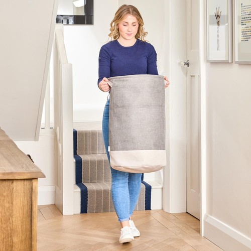 Minky Fabric Round Storage Hamper thumbnail 4