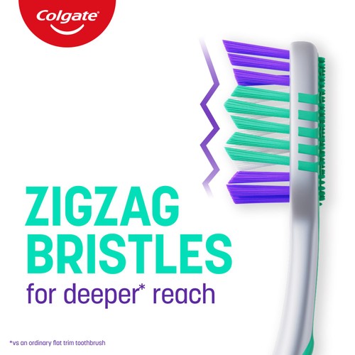 Colgate Zigzag Medium Toothbrushes  thumbnail 5