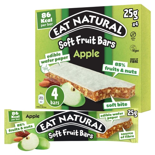 Eat Natural Soft Fruit Bars Apple 4 x 25g