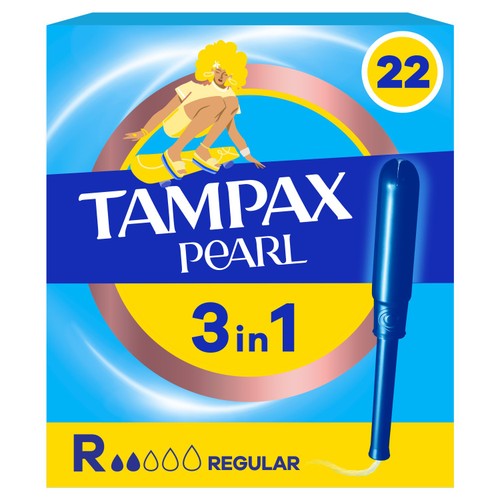 Tampax Pearl 3 In 1 Tampons Regular