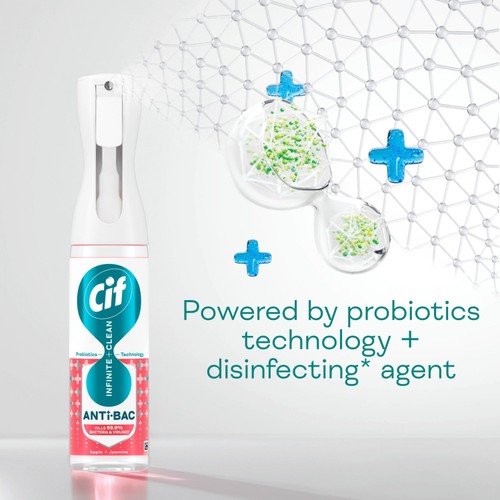 Cif Infinite Clean Apple & Jasmine Anti-Bac Cleaner Spray thumbnail 4