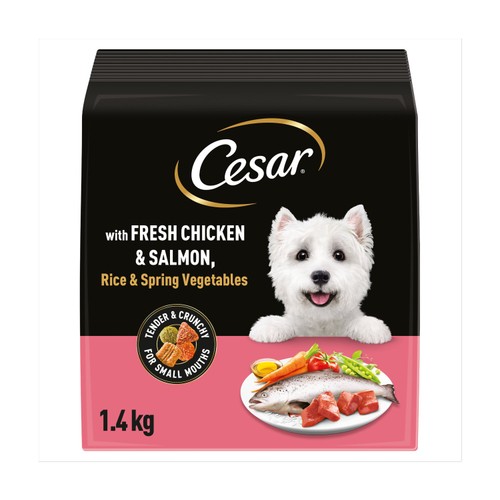 Cesar Adult Dry Dog Food Chicken, Salmon & Vegetables 1.4kg