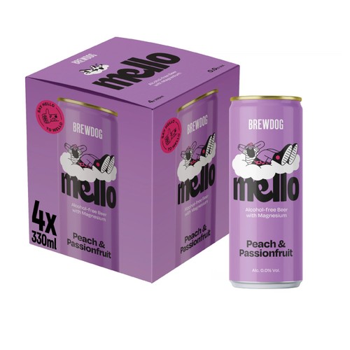 BrewDog Mello Peach and Passionfruit 4 x330ml