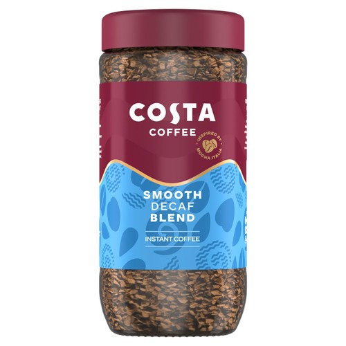 Costa smooth decaf blend instant coffee 190g