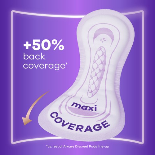 Always Discreet Maxi Protection Maxi Comfort Pads thumbnail 3