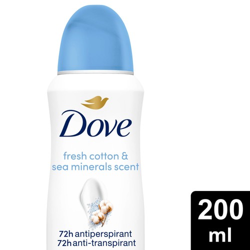 Dove Women Cotton & Sea Minerals 72h Advanced Antiperspirant Deodorant 200ml
