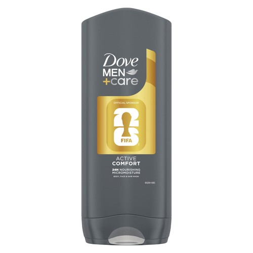 Dove Men+Care Active Comfort 3-in1 Hair, Face & Body Wash Shower Gel 400ml