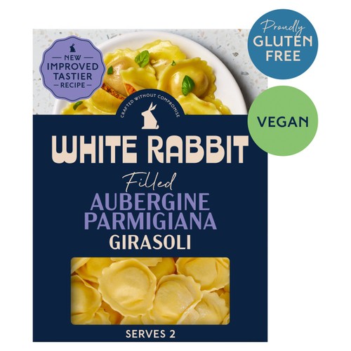 White Rabbit 250g Gluten Free Filled Aubergine Parmigiana Girasoli Pasta