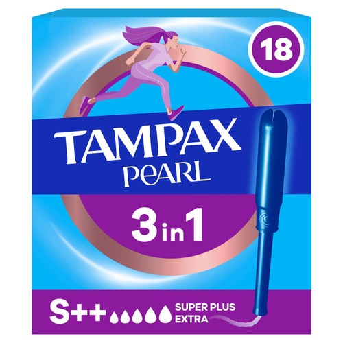 Tampax Pearl 3 In 1 Tampons Super Plus Extra
