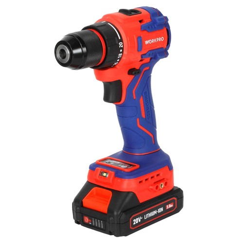 Workpro 20v Double-Speed Brushless Drill thumbnail 2