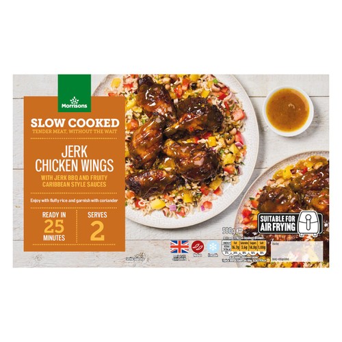 Morrisons British Slow Cooked Jerk Wings 500g
