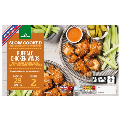 Morrisons British Slow Cooked Buffalo Wings 500g