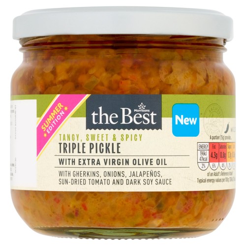 Morrisons The Best Triple Pickle With Extra Virgin Olive Oil 330g