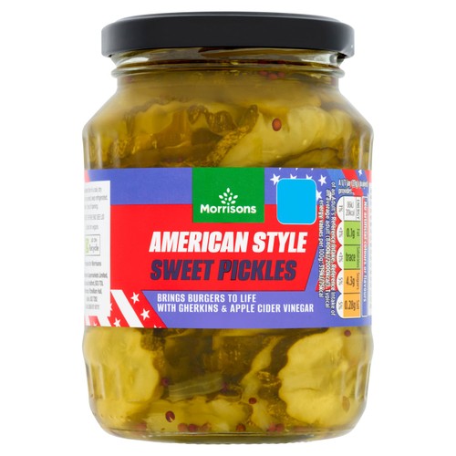 Morrisons American Style Sweet Pickles 350g