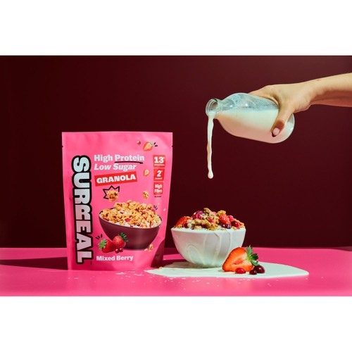 Surreal High Protein Low Sugar Mixed Berry Granola 300g thumbnail 4