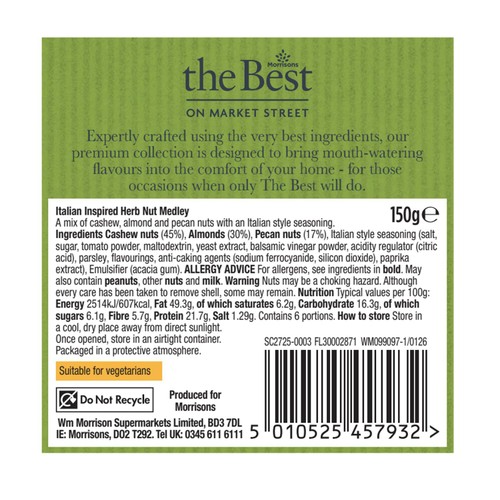 The Best Summer Edition Italian Herb Nut Medley 150G thumbnail 2