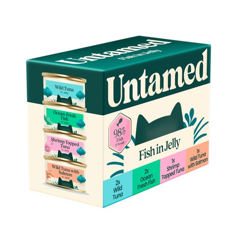 Untamed Fish Selection Box In Jelly Cat Food 6 x 75g thumbnail 3