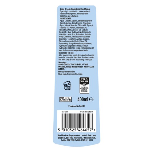 Morrisons Expert Hair Care Dream Lengths Conditioner 400ml thumbnail 2