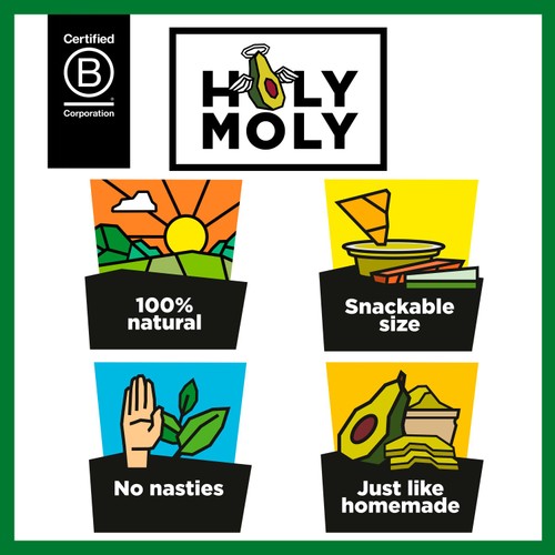 Holy Moly Guacamole & Chips 77g thumbnail 3