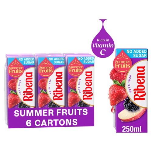 Ribena Summer Fruits 6X250 ML