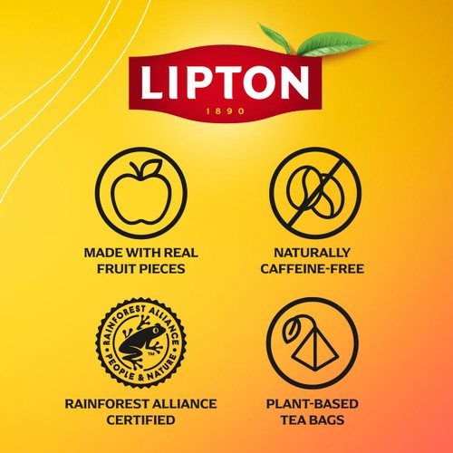 Lipton Fruit & Herbal Berry Bliss 20 Tea Bags thumbnail 5