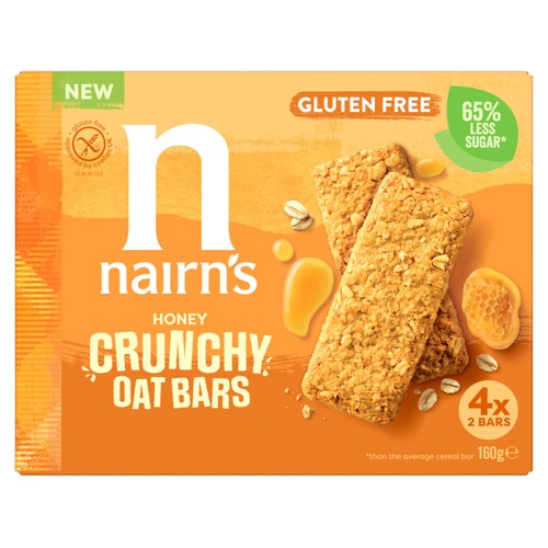 Nairns Gluten Free Honey Crunchy Oat Bars 160g