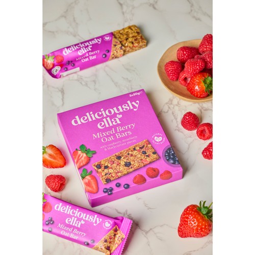 Deliciously Ella Mixed Berry Oat Bars Multipack 3x50g thumbnail 3