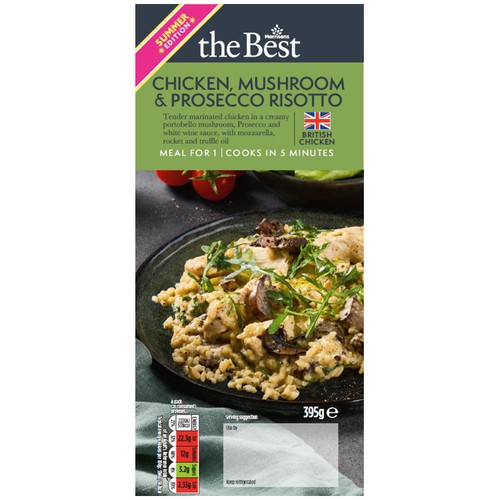 Morrisons The Best Chicken, Mushroom & Prosecco Risotto 395g
